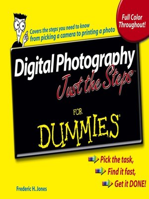 cover image of Digital Photography Just the Steps for Dummies